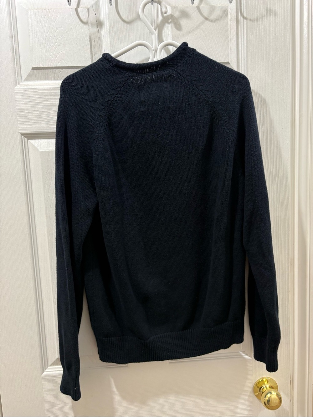 Abercrombie & Fitch Navy Blue Rollneck Sweater - Picture 2 of 4